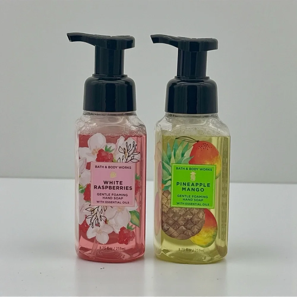 Bath & Body Works Tropical Hand Soaps White Raspberries & Pineapple Mango NWT
